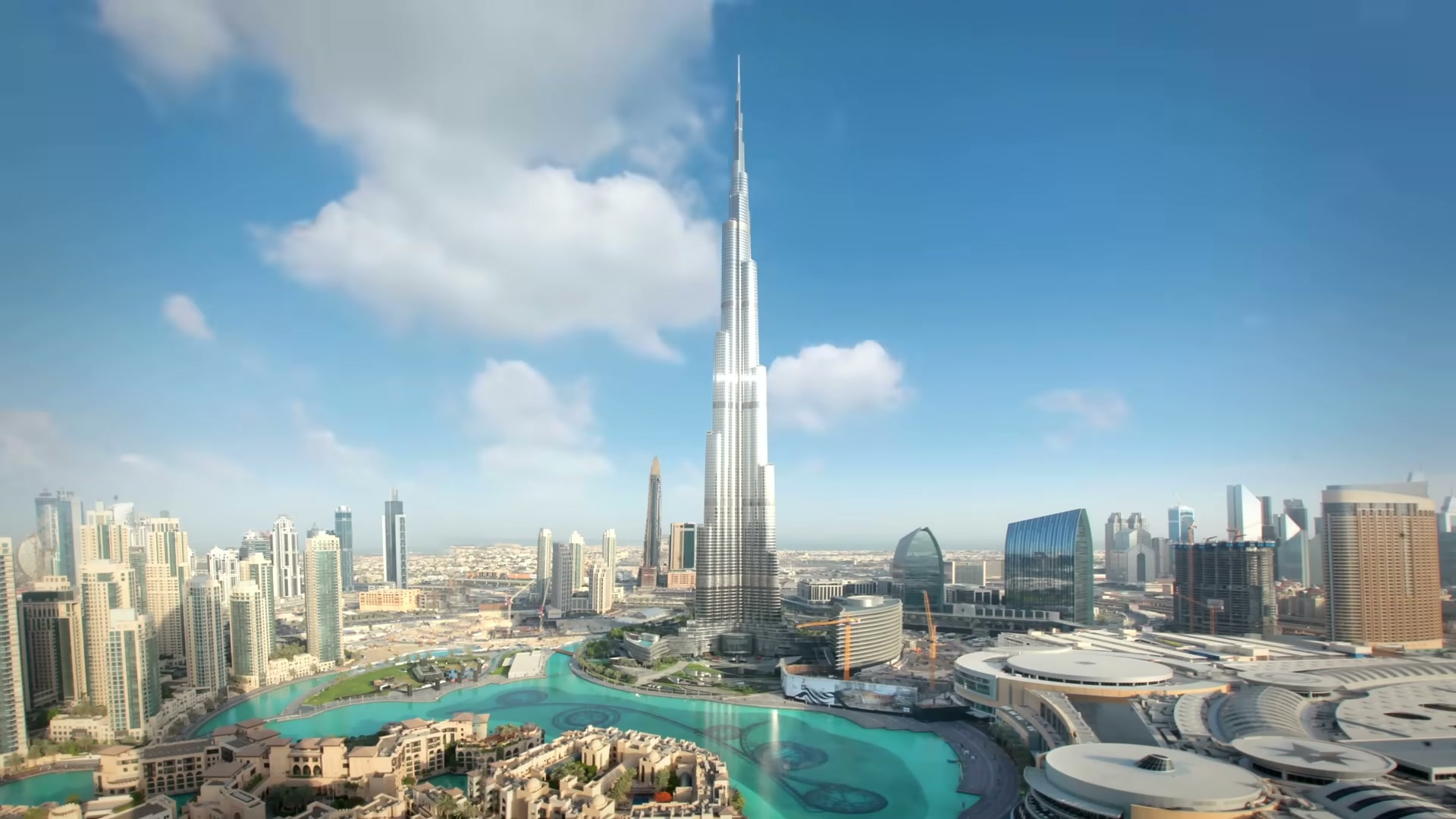 Dubai skyline background